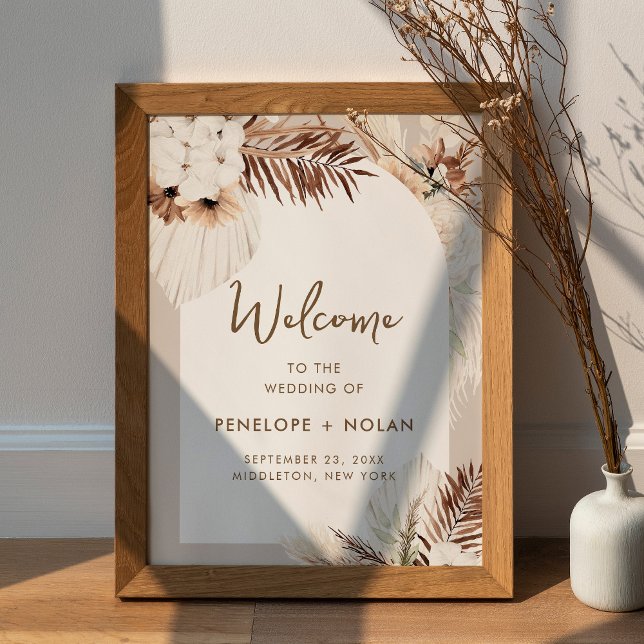 SIERRA Bohemian Bröllop Welcome Poster Sign (Skapare uppladdad)