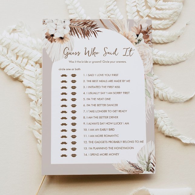 SIERRA Boho gissar vem som sa att det var Möhippa  Inbjudningar (Skapare uppladdad)