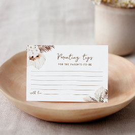 SIERRA Boho Parating Tips Baby Shower Adapter Tilläggskort