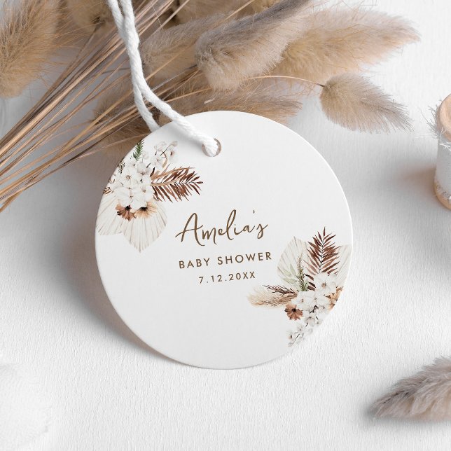 SIERRA Bohomian Baby Shower Gåvor Etiketter (Skapare uppladdad)