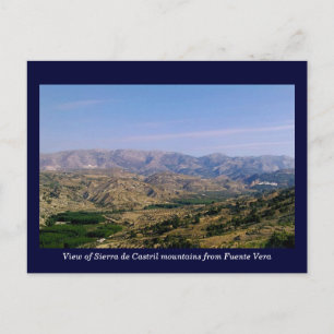 Sierra de Castril-bergen, Granada, Spanien Vykort