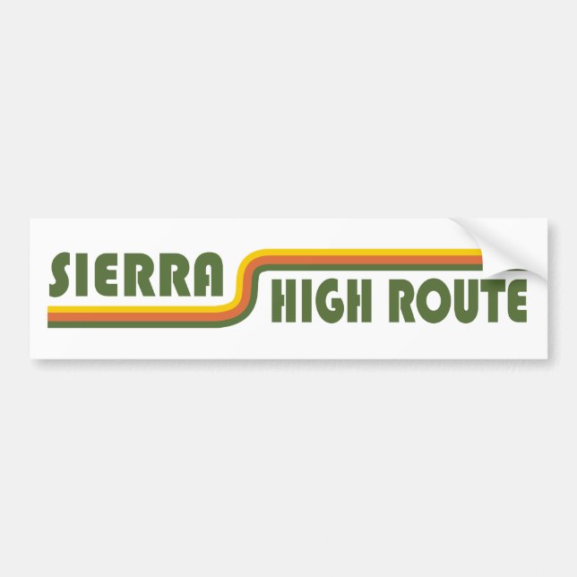 Sierra High Route California Bildekal (Framsidan)