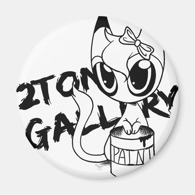 Sierra kattunge magnet (Framsidan)