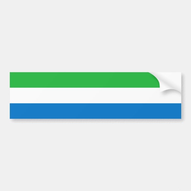Sierra Leone Flag Bildekal (Framsidan)