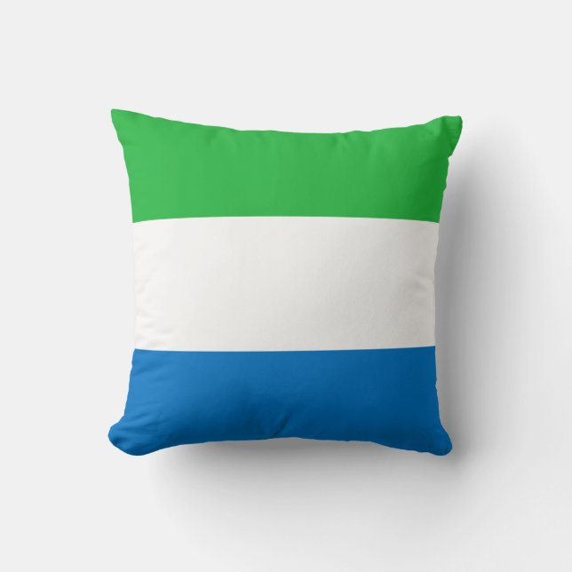 Sierra Leone Flag Kudde (Framsida)