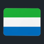 Sierra Leone Flag Magnet<br><div class="desc">Patriotic flag of Sierra Leone.</div>