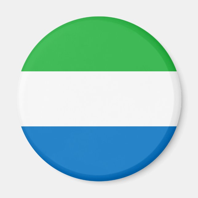 Sierra Leone Flag Magnet (Framsidan)