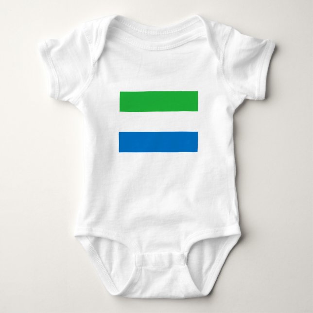 Sierra Leone Flag T Shirt (Framsida)