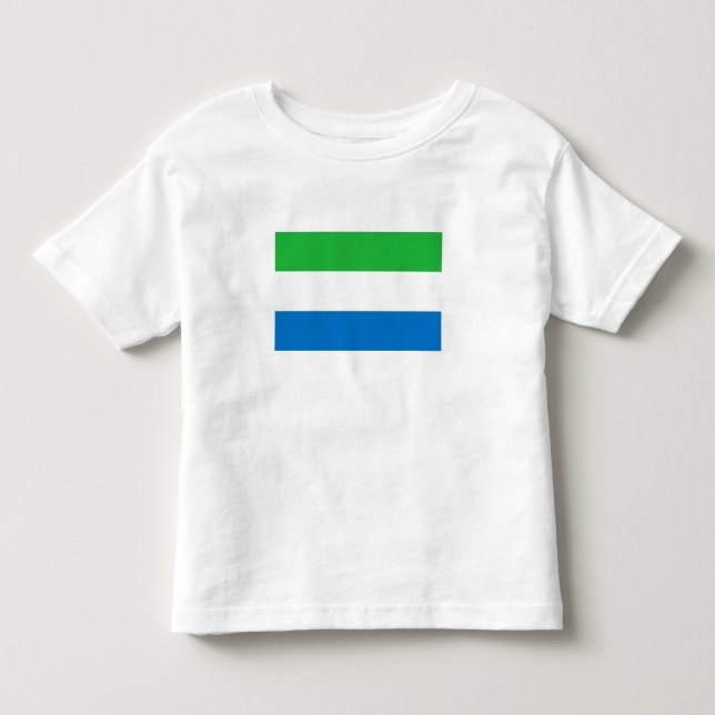 Sierra Leone Flag T Shirt (Framsida)
