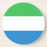 Sierra Leone Flag Underlägg<br><div class="desc">Patriotic flag of Sierra Leone.</div>