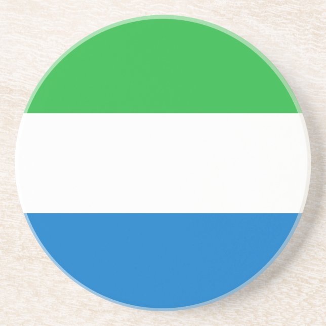 Sierra Leone Flag Underlägg (Framsidan)