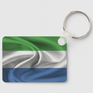 Sierra Leone Flagg Nyckelring