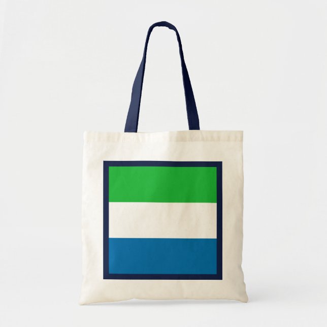 Sierra Leone Flagga Bag Tygkasse (Framsidan)