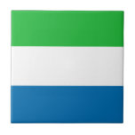 Sierra Leone Flagga Ceramic Tile Kakelplatta<br><div class="desc">Denna utformning består av flagga Leonardo i Sierra,  som på ett klokt sätt omformas till att passa yta i kvadratiska plattor. En dekorativ och användbar artikel som skulle ge en perfekt till dem som vill minnas Sierra Leone.</div>