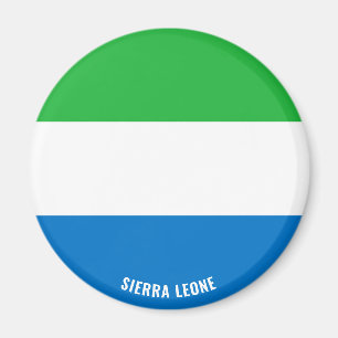 Sierra Leone Flagga Charming Patriotic Magnet