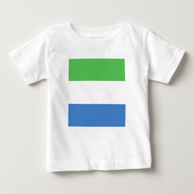Sierra Leone Flagga Emblem T Shirt (Framsida)
