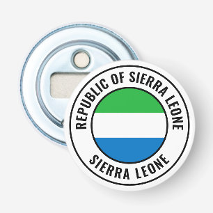 Sierra Leone Flagga Gorgous Patriotic Flaska-öppna Flasköppnare