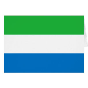 Sierra Leone-flagga Hälsningskort