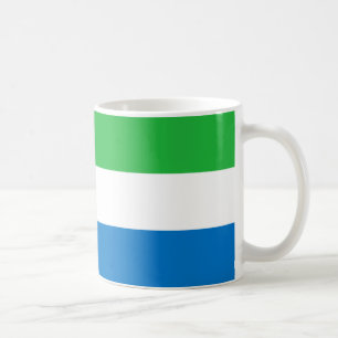 Sierra Leone Flagga keramisk kaffe Mugg