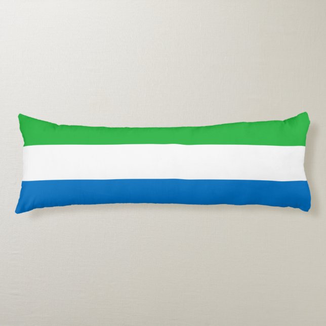 Sierra Leone-flagga Kroppskudde (Framsidan)
