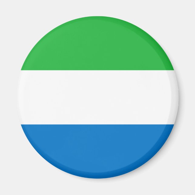 Sierra Leone Flagga Magnet (Framsidan)