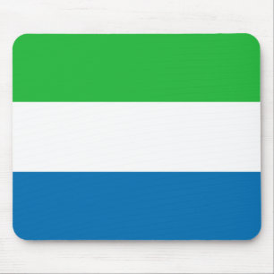 Sierra Leone flagga Mousepad Musmatta
