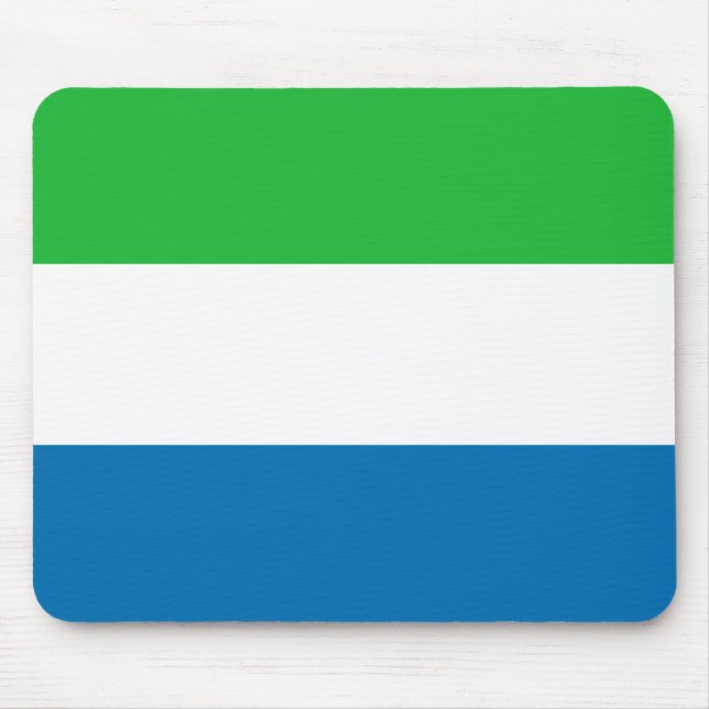 Sierra Leone flagga Mousepad Musmatta (Framsidan)