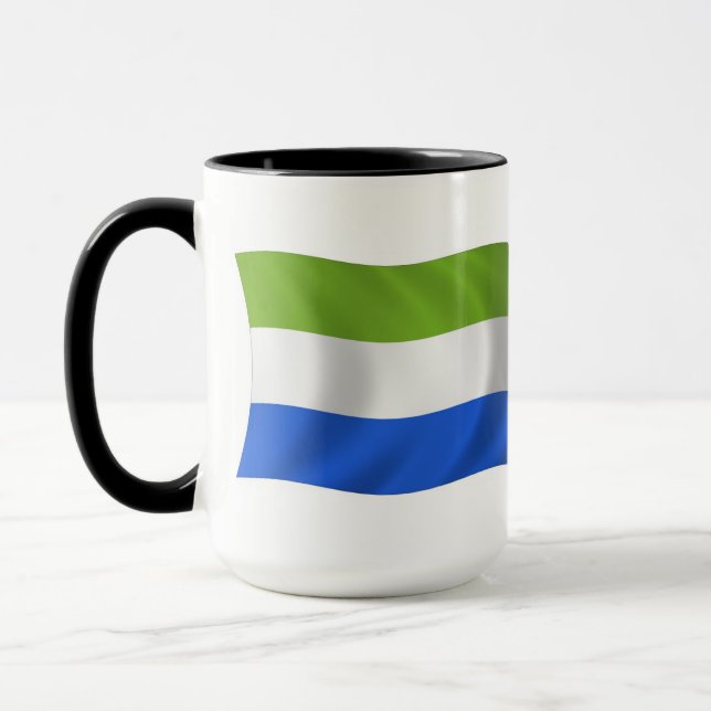 Sierra Leone Flagga Mugg (Vänster)