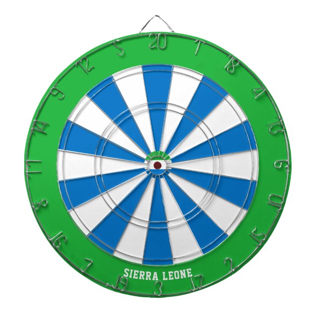 Sierra Leone Flagga Patriots Bullseye Darttavla (Framsidan)