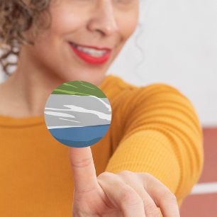 Sierra Leone Flagga Stickers Runt Klistermärke