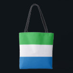 Sierra Leone-flagga Tygkasse<br><div class="desc">Patriotisk flagga från Sierra Leone.</div>