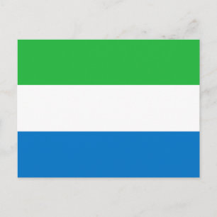 Sierra Leone Flagga vycard Vykort