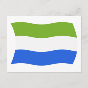 Sierra Leone Flagga vykort