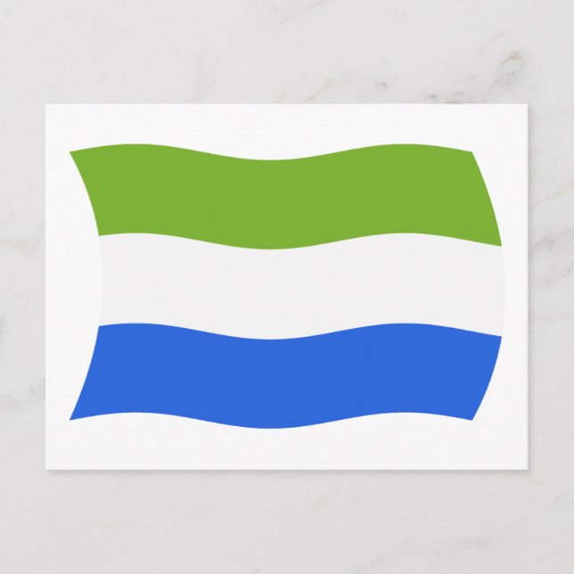 Sierra Leone Flagga vykort (Framsida)