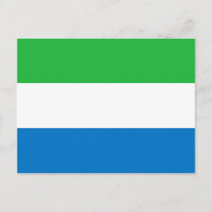 Sierra Leone Flagga-vykort Vykort
