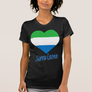 Sierra Leone flaggahjärta Tröja