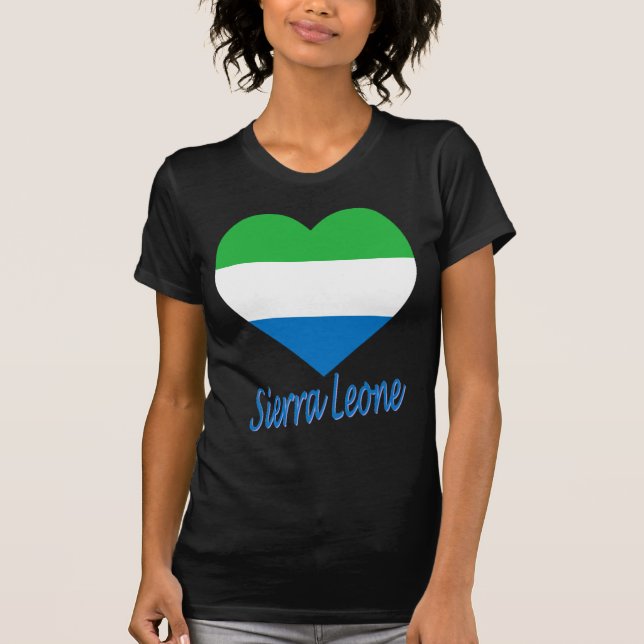 Sierra Leone flaggahjärta Tröja (Framsida)
