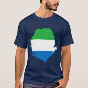 Sierra Leone flaggakarta Tröja