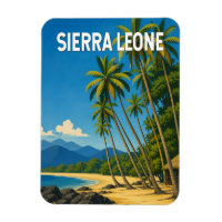 Sierra Leone Illustration Resa Konst Vintage