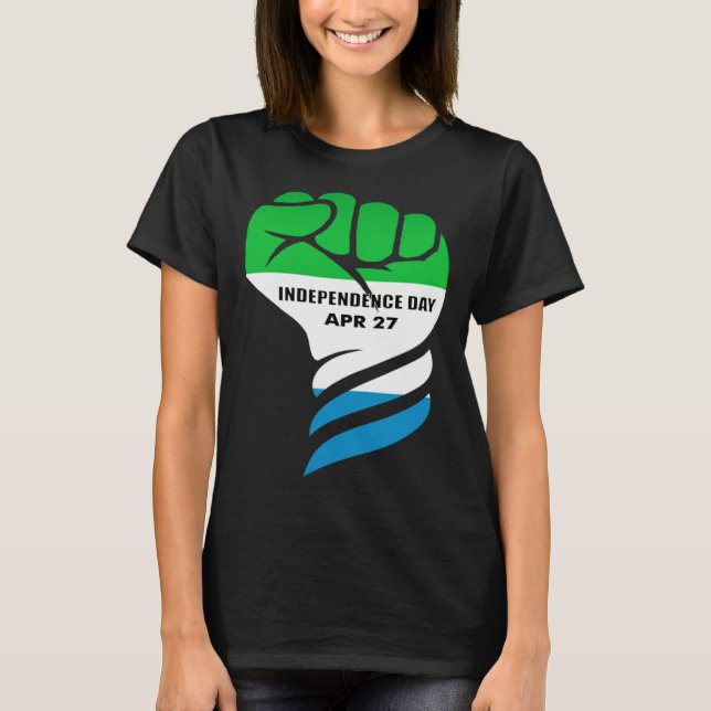 Sierra Leone independence day Black Pride Sweet Sa T Shirt (Framsida)