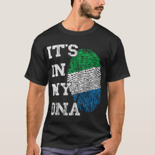 Sierra Leone it_s in my DNA Siera Leonean Thumbmar T Shirt