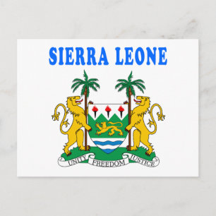 Sierra Leone Jackar Arm Design Vykort