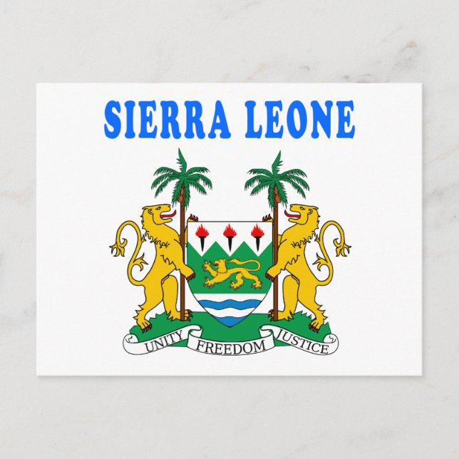Sierra Leone Jackar Arm Design Vykort (Framsida)