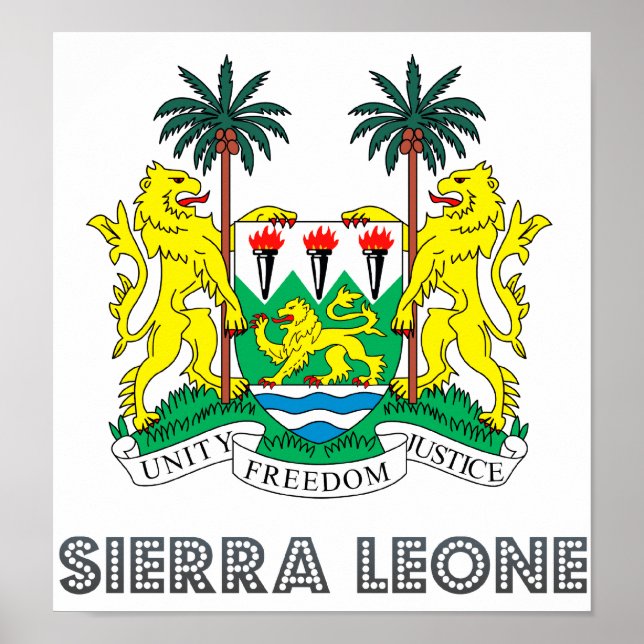 Sierra Leone Jackar Arm Poster (Framsidan)