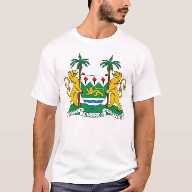 Sierra Leone Jackar Arm T-shirt (Framsida)
