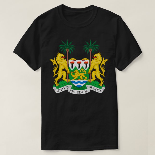 Sierra Leone Jackar Arm T Shirt (Design framsida)