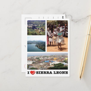 Sierra Leone - Jag älskar - Vykort