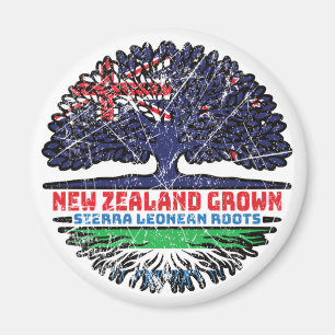 Sierra Leone Leonean New Zealander Nya Zeeland Magnet