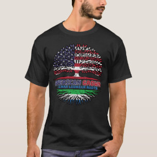 Sierra Leone Leonean USA Förenta staterna Förenta  T Shirt