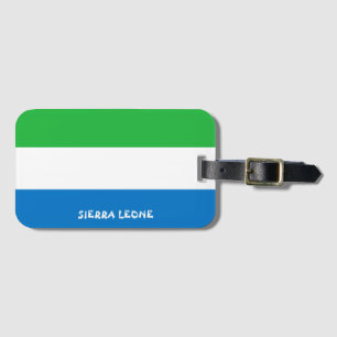 Sierra Leone National Flagga Patriotic Bagagebricka